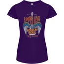 Long Live Rock n Roll Heavy Metal Guitar Womens Petite Cut T-Shirt Purple