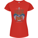 Long Live Rock n Roll Heavy Metal Guitar Womens Petite Cut T-Shirt Red