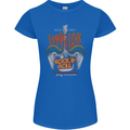 Long Live Rock n Roll Heavy Metal Guitar Womens Petite Cut T-Shirt Royal Blue