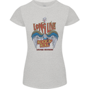 Long Live Rock n Roll Heavy Metal Guitar Womens Petite Cut T-Shirt Sports Grey