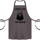 Long Live the Beard Cotton Apron 100% Organic Dark Grey