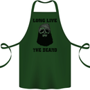 Long Live the Beard Cotton Apron 100% Organic Forest Green