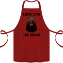 Long Live the Beard Cotton Apron 100% Organic Maroon