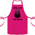 Long Live the Beard Cotton Apron 100% Organic Pink