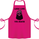 Long Live the Beard Cotton Apron 100% Organic Pink