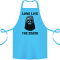 Long Live the Beard Cotton Apron 100% Organic Turquoise