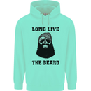 Long Live the Beard Mens 80% Cotton Hoodie Peppermint