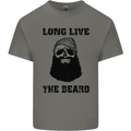 Long Live the Beard Mens Cotton T-Shirt Tee Top Charcoal