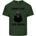 Long Live the Beard Mens Cotton T-Shirt Tee Top Forest Green
