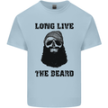 Long Live the Beard Mens Cotton T-Shirt Tee Top Light Blue