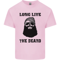 Long Live the Beard Mens Cotton T-Shirt Tee Top Light Pink