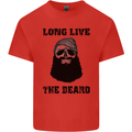 Long Live the Beard Mens Cotton T-Shirt Tee Top Red
