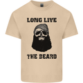 Long Live the Beard Mens Cotton T-Shirt Tee Top Sand