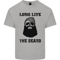 Long Live the Beard Mens Cotton T-Shirt Tee Top Sports Grey