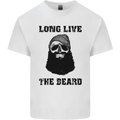 Long Live the Beard Mens Cotton T-Shirt Tee Top White