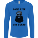 Long Live the Beard Mens Long Sleeve T-Shirt Royal Blue