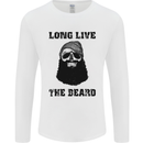 Long Live the Beard Mens Long Sleeve T-Shirt White