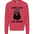 Long Live the Beard Mens Sweatshirt Jumper Heliconia