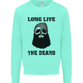 Long Live the Beard Mens Sweatshirt Jumper Peppermint