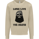 Long Live the Beard Mens Sweatshirt Jumper Sand