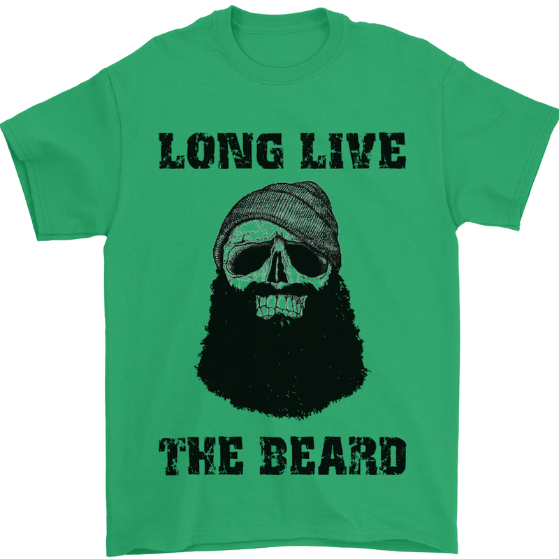 Long Live the Beard Mens T-Shirt Cotton Gildan Irish Green
