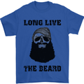 Long Live the Beard Mens T-Shirt Cotton Gildan Royal Blue