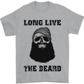 Long Live the Beard Mens T-Shirt Cotton Gildan Sports Grey