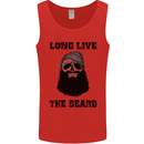 Long Live the Beard Mens Vest Tank Top Red