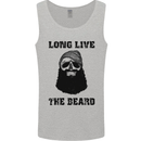 Long Live the Beard Mens Vest Tank Top Sports Grey