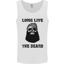 Long Live the Beard Mens Vest Tank Top White