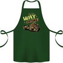 Long Way Home Motorcycle Chopper Biker Cotton Apron 100% Organic Forest Green