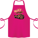 Long Way Home Motorcycle Chopper Biker Cotton Apron 100% Organic Pink