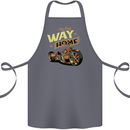 Long Way Home Motorcycle Chopper Biker Cotton Apron 100% Organic Steel
