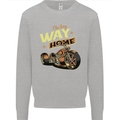 Long Way Home Motorcycle Chopper Biker Kids Sweatshirt Jumper Sports Grey