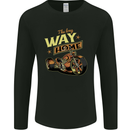 Long Way Home Motorcycle Chopper Biker Mens Long Sleeve T-Shirt Black