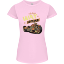Long Way Home Motorcycle Chopper Biker Womens Petite Cut T-Shirt Light Pink