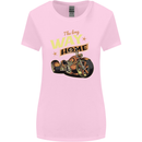 Long Way Home Motorcycle Chopper Biker Womens Wider Cut T-Shirt Light Pink