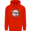 Longhorns is What I Like Cow Cattle Childrens Kids Hoodie Bright Red