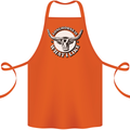 Longhorns is What I Like Cow Cattle Cotton Apron 100% Organic Orange