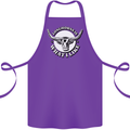 Longhorns is What I Like Cow Cattle Cotton Apron 100% Organic Purple