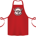 Longhorns is What I Like Cow Cattle Cotton Apron 100% Organic Red