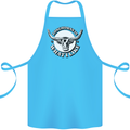 Longhorns is What I Like Cow Cattle Cotton Apron 100% Organic Turquoise