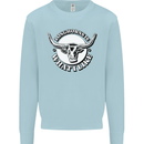 Longhorns is What I Like Cow Cattle Kids Sweatshirt Jumper Light Blue
