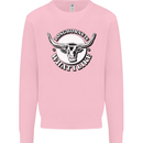 Longhorns is What I Like Cow Cattle Kids Sweatshirt Jumper Light Pink