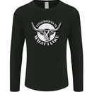 Longhorns is What I Like Cow Cattle Mens Long Sleeve T-Shirt Black