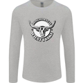 Longhorns is What I Like Cow Cattle Mens Long Sleeve T-Shirt Sports Grey
