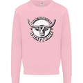 Longhorns is What I Like Cow Cattle Mens Sweatshirt Jumper Light Pink