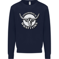 Longhorns is What I Like Cow Cattle Mens Sweatshirt Jumper Navy Blue