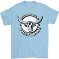 Longhorns is What I Like Cow Cattle Mens T-Shirt 100% Cotton Light Blue