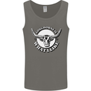 Longhorns is What I Like Cow Cattle Mens Vest Tank Top Charcoal